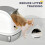 Stainless Steel Cat Litter Tray with Lid 2