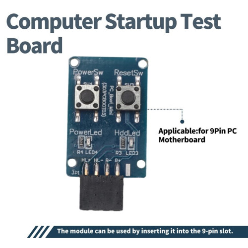 PC-Boot- Motherboard Boot Test Board 9 Pin PC /Off Button for PC Motherboard 1