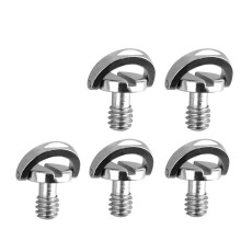 15 Pack 1/4Inch Quick Release Plate Mounting Screw D-Ring D Shaft QR Screw Adapter Mount for DSLR Camera