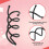 10 Pieces epingle en spirale (Noir) 4