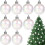Clear Christmas Balls Plastic 12 pcs 2 inch 1