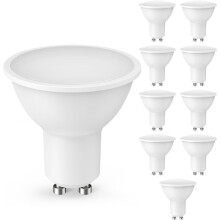 Ampoules LED GU10 5W 3000K Blanc chaud (lot de 10)