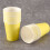 20 Paper Cups (9oz) - Plain Solid Colours Birthday Party Tableware Catering(yellow) 5