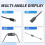 Power  USB Type C with Indicator Light Male to Female USB-C Extension Cable  for Raspberry Pi 4B 2 Pcs 5
