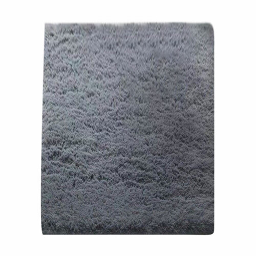 Tapis en polyester gris 45 x 30 cm
