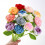 Decoração de rosa de crochê feita à mão – 32 cm, lã e arame 1