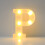 Indicator luminos cu LED-uri – ABS, alb cald, 16x18cm 1