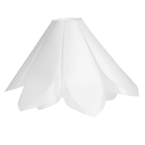 Abat-jour en forme de lys blanc PP52x27,5x27,5cm