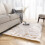 Faux Sheepskin Area Rug Rectangle 3 x 5 ft 1