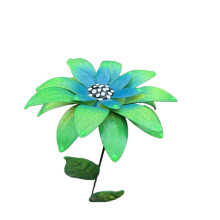 Metalowy palik do ogrodu kwiatowego, 10 cm, wysokość 37 cm
