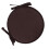 Coussin rond pour chaise de café avec sangles, 38 cm 1