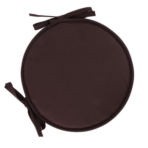 Coussin rond pour chaise de café avec sangles, 38 cm