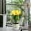 Lampă de birou LED cu buchet de flori artificiale – 6 capete 1