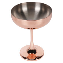 Kupferbeschichtetes Cocktailglas aus 304-Edelstahl