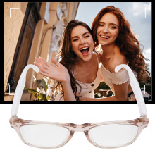 Smartglasses V5.4, 150mAh, Einheitsgröße Pink/Weiß