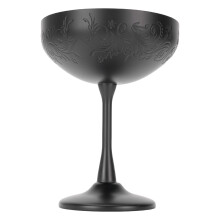 Schwarz graviertes Cocktailglas aus 304-Edelstahl