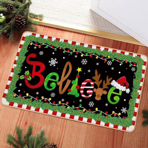 Jule-Tro-dørmåtte Polyester 15,7 x 23,6 cm