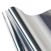 Reflektierende Fensterfolie Silber 39,4 Zoll x 11,8–19,7 Zoll