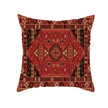 Retro rødt tyrkisk persisk putetrekk 45x45 cm