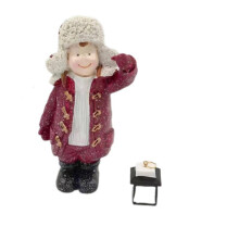 Lanterne solaire sculptée pour enfants - Décoration de Noël