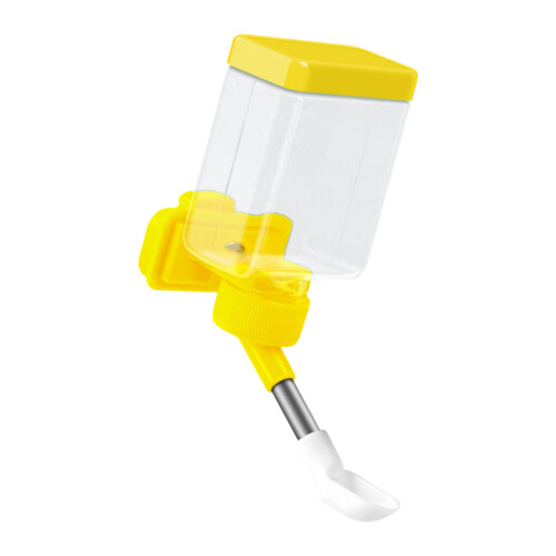 Water Bottle Automatic Feeder for Birds Guinea Pigs-Yellow