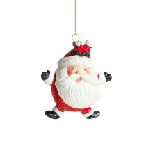 Christmas Tree Pendant Decoration Red White 1 Piece