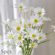 Kunstige tusenfrydblomster Håndlaget silke 10 stk