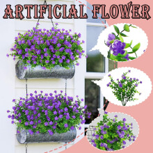 15-delt realistisk kunstig blomsterbukett