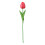 Kunstig roseblomst i PU, enkel stilk, 35 cm 1