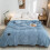 Blauwe microvezel plaid 200x230cm 1