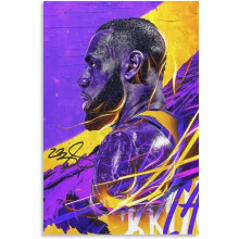 Affiche sur toile Aaroca Kobe Bryant, compatible avec la décoration de la maison, de la salle de bain, de la chambre, du bureau ou du salon, sans