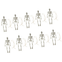 10PCS Halloween Skeletons Ornaments Party Supplies Home-White