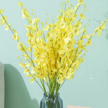 Kunstige gule forsythiaorkideer 95-100 cm 5-pakning