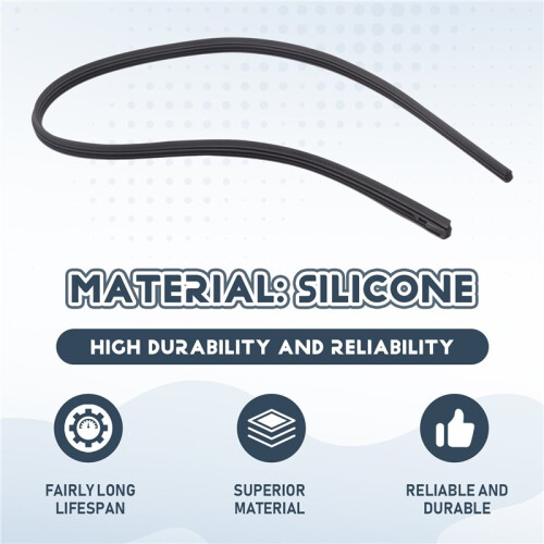 Silicon 28 Tum 6 Mm Universal Fordonsbyte Torkarblad Refill 1