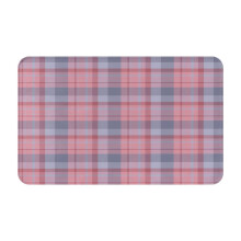 Tapis de porte à carreaux rose et violet 51 x 80 cm antidérapant