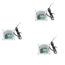 3X W1209  12V Thermostat Temperature Control  Thermometer Controller with Digital LED Display with Case