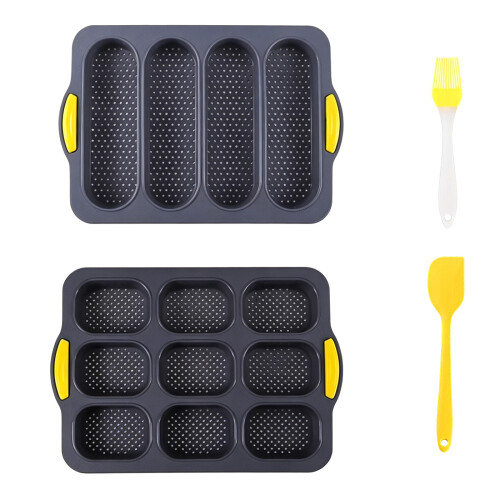 Easy Cleaning Silicone Baguettes Baking Molds For-4 piece set