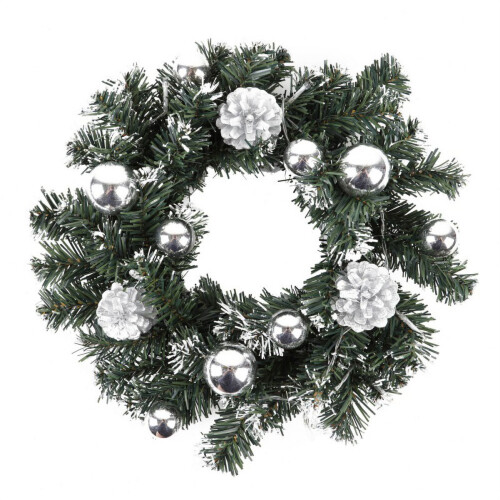 Couronne de Noël LED – 25/30/40 cm, à piles