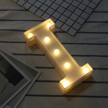 Letreiro luminoso de LED com letras, branco quente, 1 peça