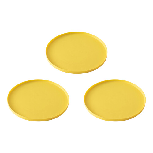 Flexible Feeding Pad For Pet Placemat Bowl Mat Dining-Yellow