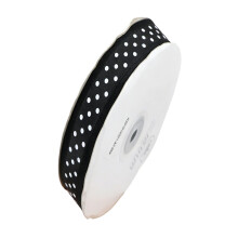 Versatile 2.5cm Round Dot Organza Ribbon For Gift Bows-Black