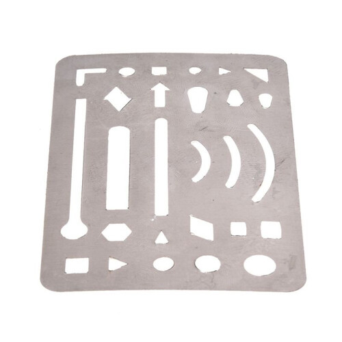 3X Stainless Steel 27 Patterns Erasing Drawing Drafting Tool Shield 1