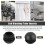 2 Pcs 25mm Dia Plastic Round Tube Inserts End Blanking Caps Black 3