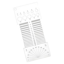 Craft Acrylic Measuring Scale 16x7cm Essential Tool-Transparent