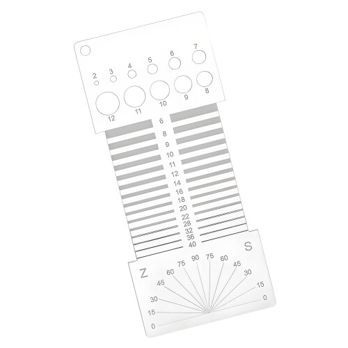 Craft Acrylic Measuring Scale 16x7cm Essential Tool-Transparent