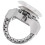 White  Round Dial Finger Ring Quartz Watch For Lady 8