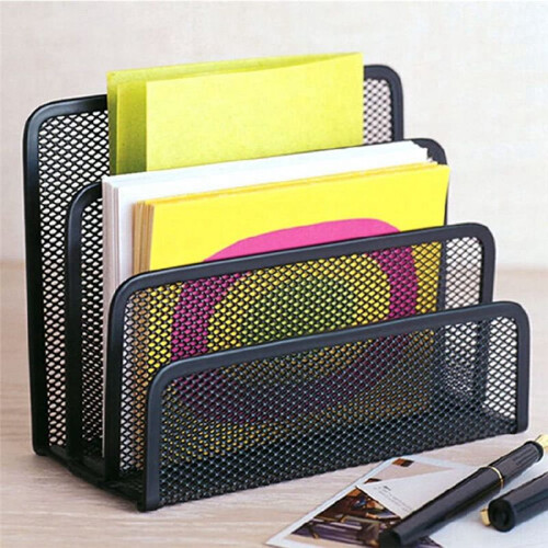 4X Desk Mail Organizer Small File Holders Letter Organizer Document/Filing/Folders/Paper Organizer for Desktop 1