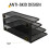 4X Desk Mail Organizer Small File Holders Letter Organizer Document/Filing/Folders/Paper Organizer for Desktop 7