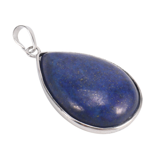 Collana-Ciondolo gemma preziosa Lapislazzuli 1.42x1.02" 1