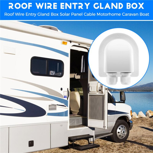 Dach Draht Eingang Verschraubung Box Solar Panel Kabel Wohnmobil Caravan Boat-A 1